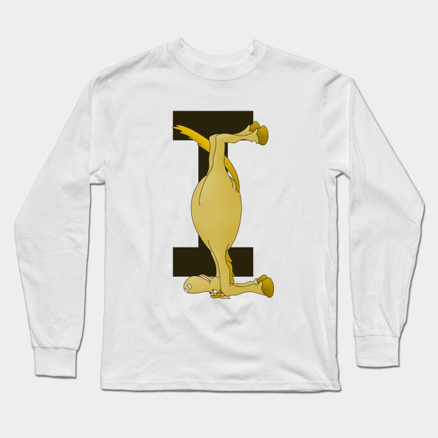 Pony Monogram Letter I Long Sleeve T-Shirt by mailboxdisco